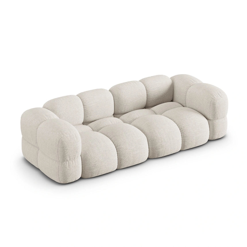 Loretto 4-Sitzer Sofa aus Strukturierter Stoff in Beige (Sorella 03), 250x100x68 cm von Cosmopolitan Design – Bild 5