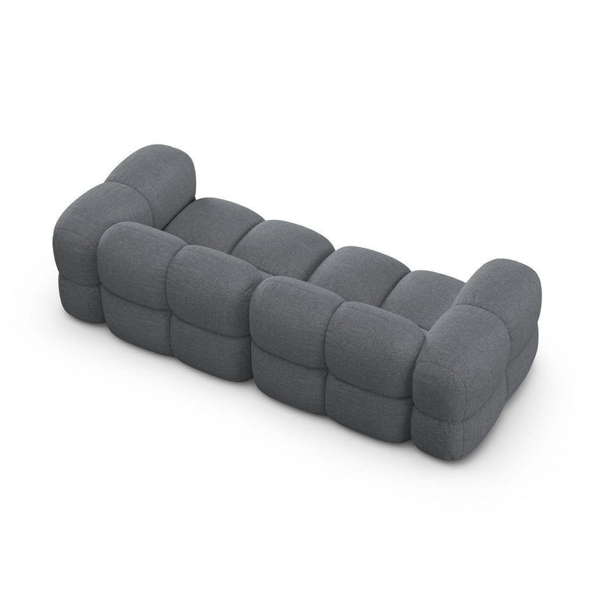 Loretto 4-Sitzer Sofa aus Strukturierter Stoff in Grau (Sorella 89), 250x100x68 cm von Cosmopolitan Design – Bild 6
