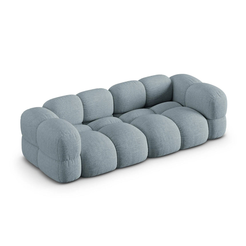 Loretto 4-Sitzer Sofa aus Strukturierter Stoff in Pastellblau (Sorella 70), 250x100x68 cm von Cosmopolitan Design – Bild 5
