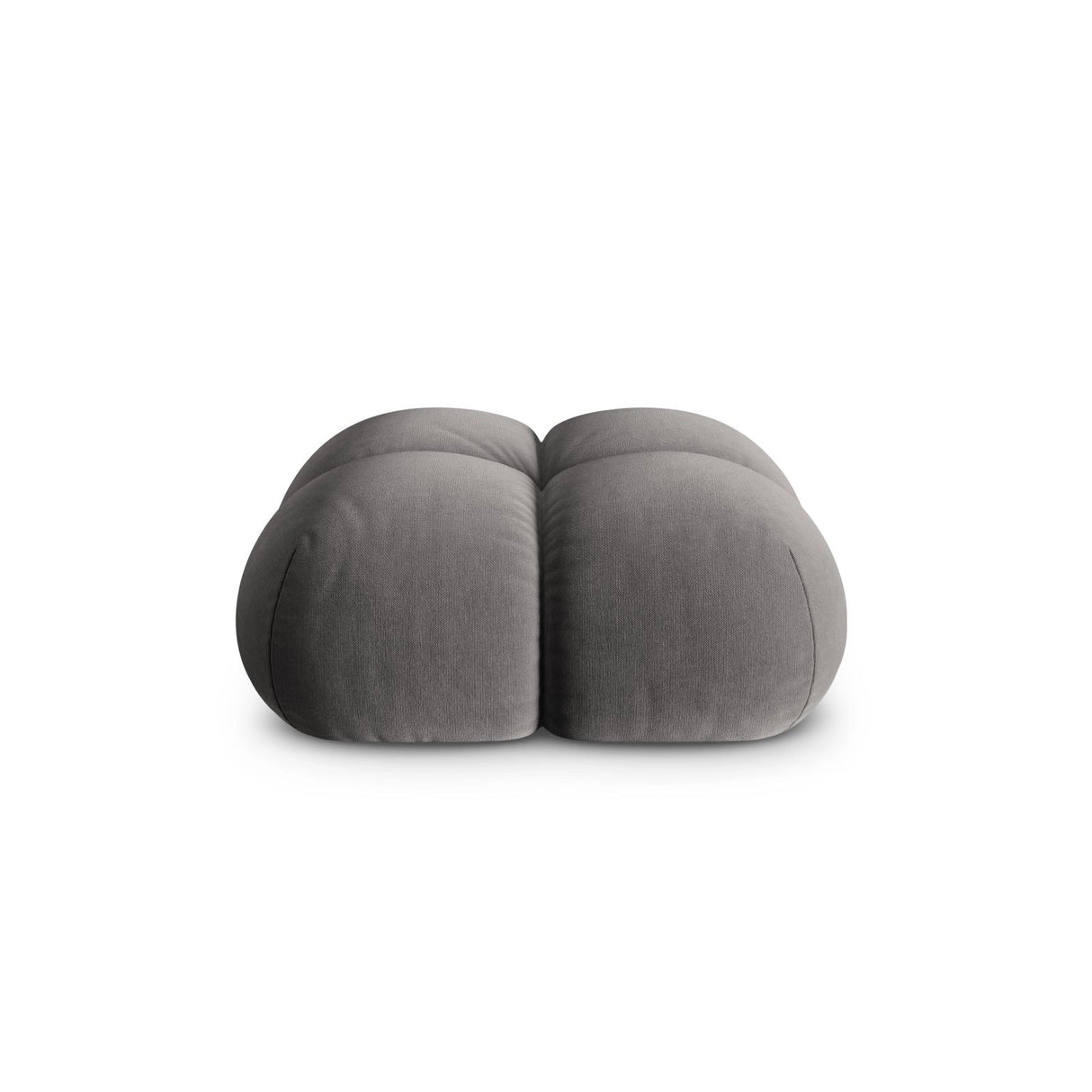 Loretto Pouf aus Samt in Grau (Vogue 15), 90x90x40 cm von Cosmopolitan Design – Bild 1