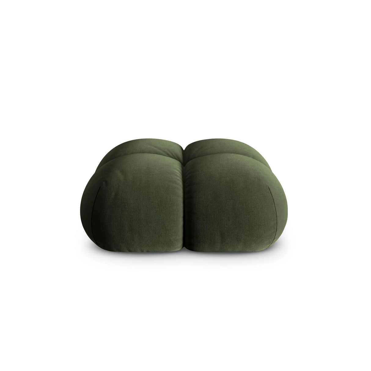 Loretto Pouf aus Samt in Grün (Vogue 11), 90x90x40 cm von Cosmopolitan Design – Bild 1