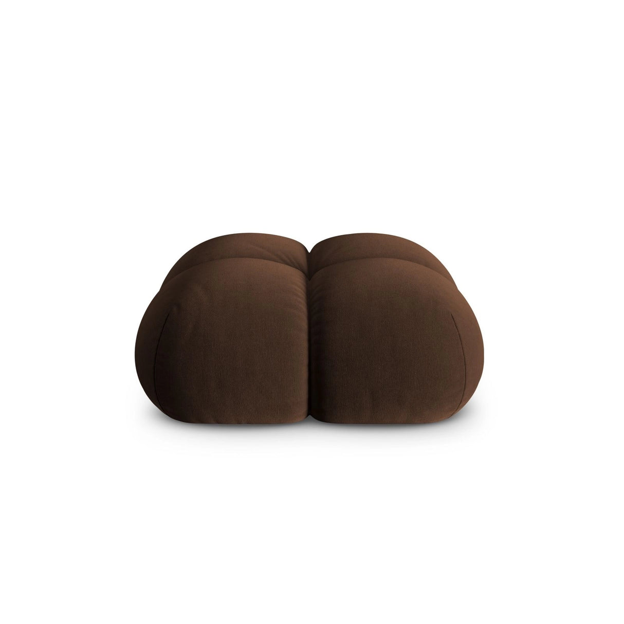 Loretto Pouf aus Samt in Schokolade (Vogue 6), 90x90x40 cm von Cosmopolitan Design – Bild 1