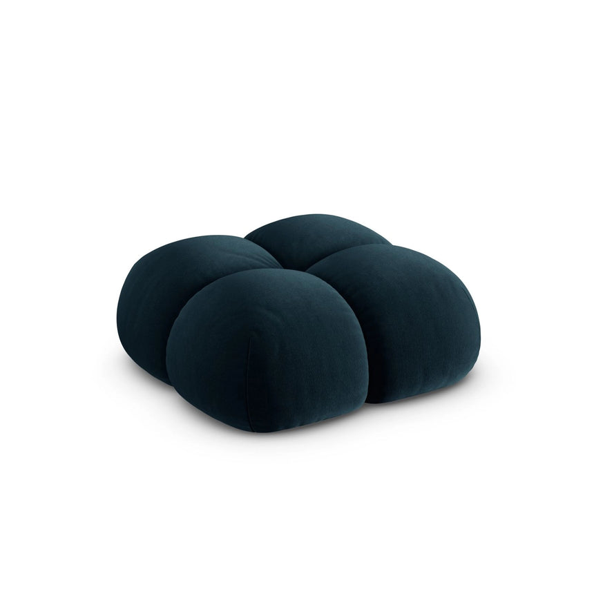 Loretto Pouf aus Samt in Tiefes Petrol (Vogue 13), 90x90x40 cm von Cosmopolitan Design – Bild 4