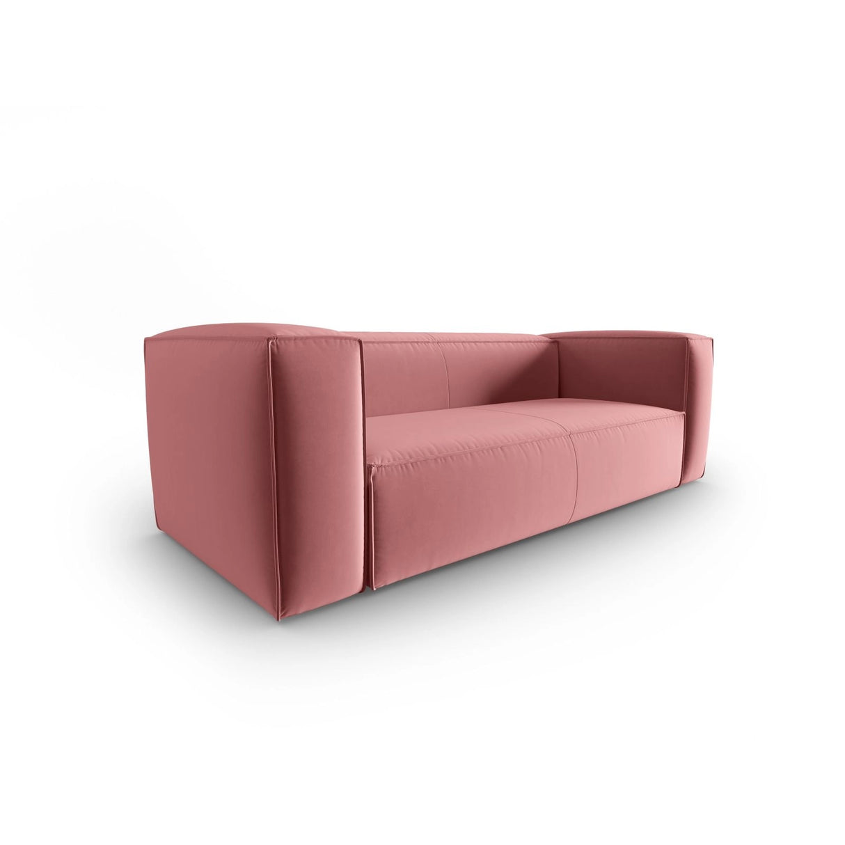 Mackay 3-Sitzer Sofa aus Samt in Flamingo (Casino Salmon), 200x94x73 cm von Cosmopolitan Design – Bild 3