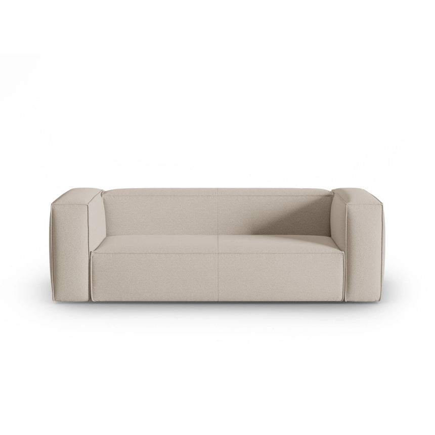 Mackay 3-Sitzer Sofa aus Strukturierter Stoff in Beige (Bubble 2), 200x94x73 cm von Cosmopolitan Design – Bild 1