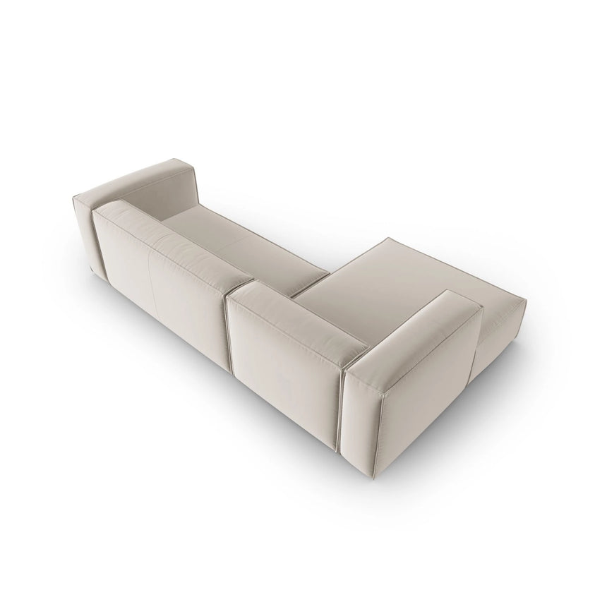 Mackay 4-Sitzer Ecksofa, Linke Seite, aus Samt oder Strukturstoff, 282x166x73 cm von Cosmopolitan Design – Bild 4