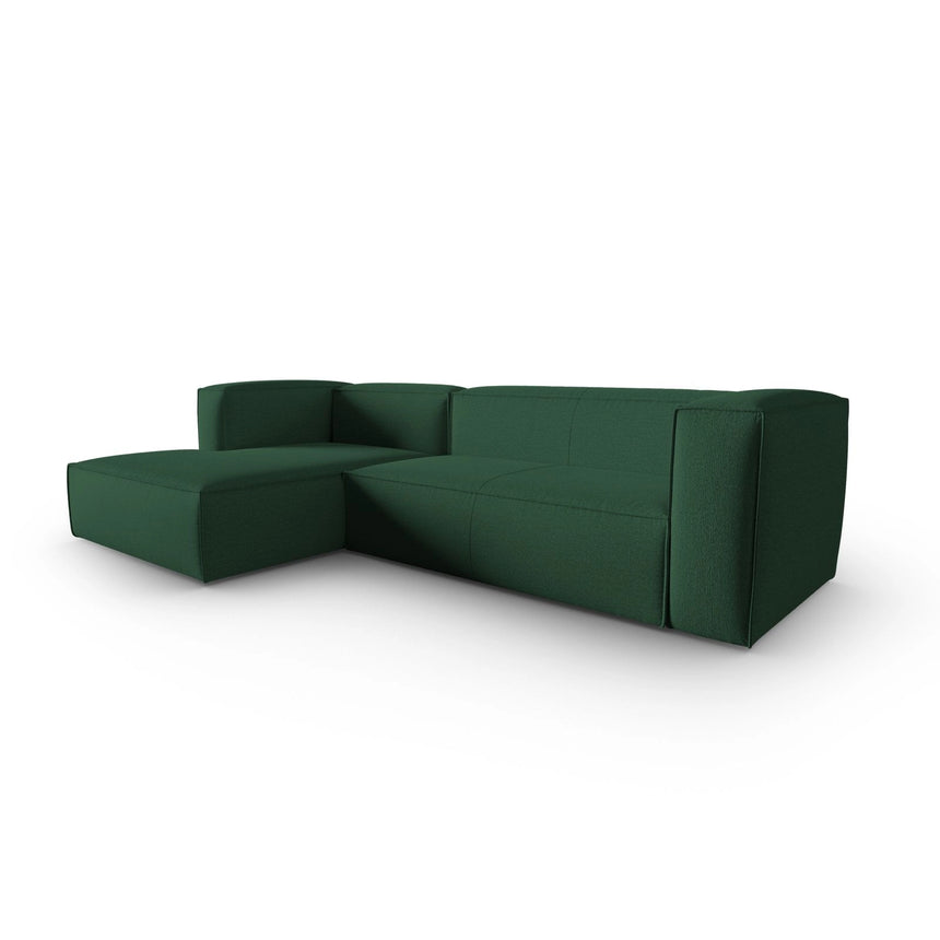 Mackay 4-Sitzer Ecksofa, Linke Seite, aus Strukturierter Stoff in Grün (Bubble 12), 282x166x73 cm von Cosmopolitan Design – Bild 3