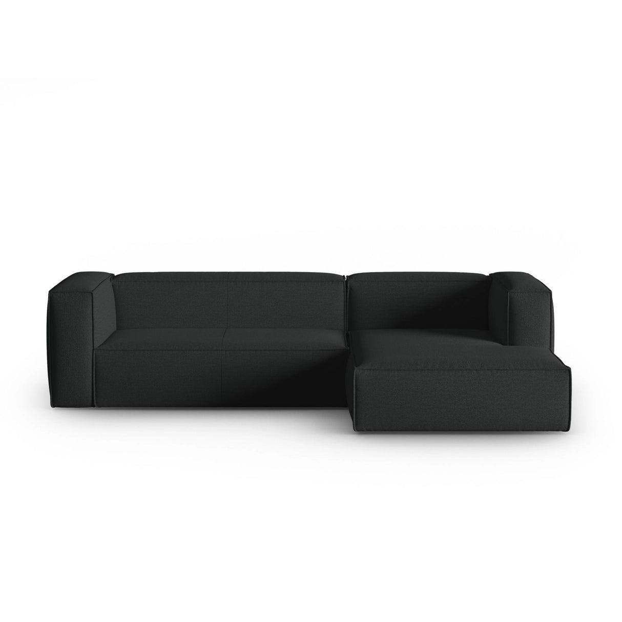 Mackay 4-Sitzer Ecksofa, Rechte Seite, aus Strukturierter Stoff in Anthrazit (Bubble 17), 282x166x73 cm von Cosmopolitan Design – Bild 1