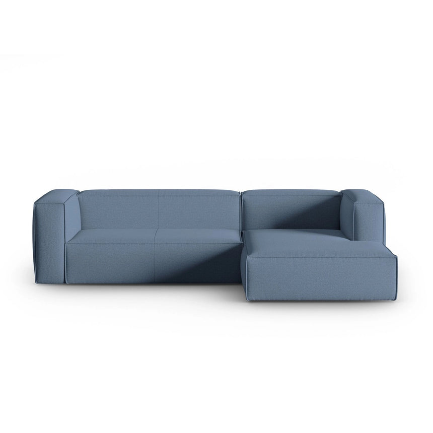 Mackay 4-Sitzer Ecksofa, Rechte Seite, aus Strukturierter Stoff in Blau Jeans (Bubble 15), 282x166x73 cm von Cosmopolitan Design – Bild 1