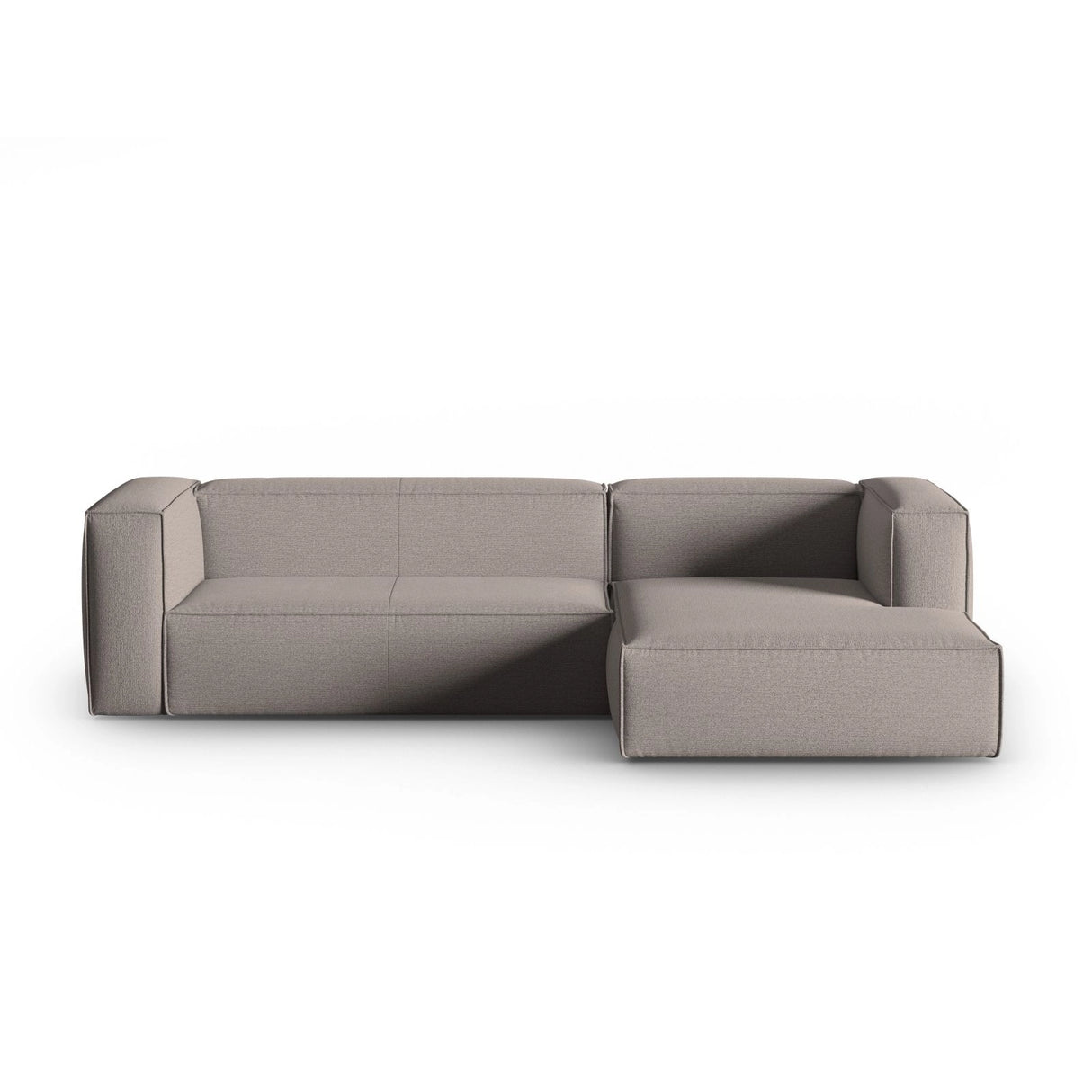 Mackay 4-Sitzer Ecksofa, Rechte Seite, aus Strukturierter Stoff in Cappuccino (Bubble 4), 282x166x73 cm von Cosmopolitan Design – Bild 1