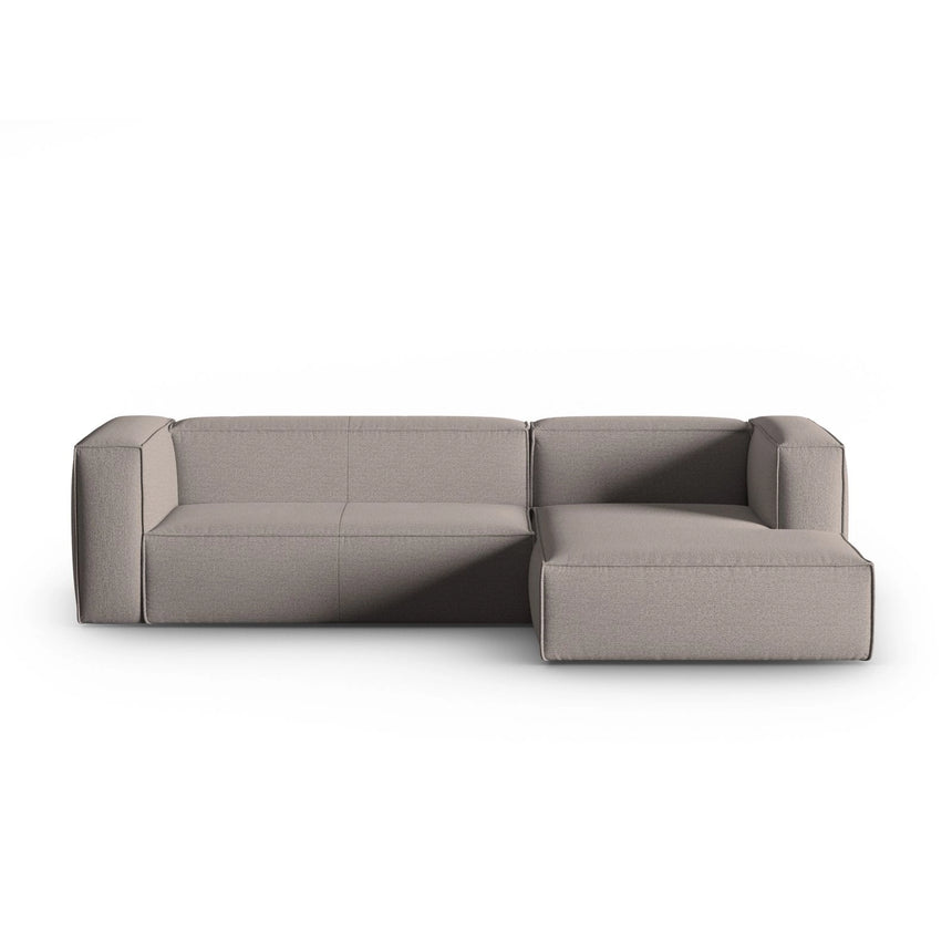 Mackay 4-Sitzer Ecksofa, Rechte Seite, aus Strukturierter Stoff in Cappuccino (Bubble 4), 282x166x73 cm von Cosmopolitan Design – Bild 1