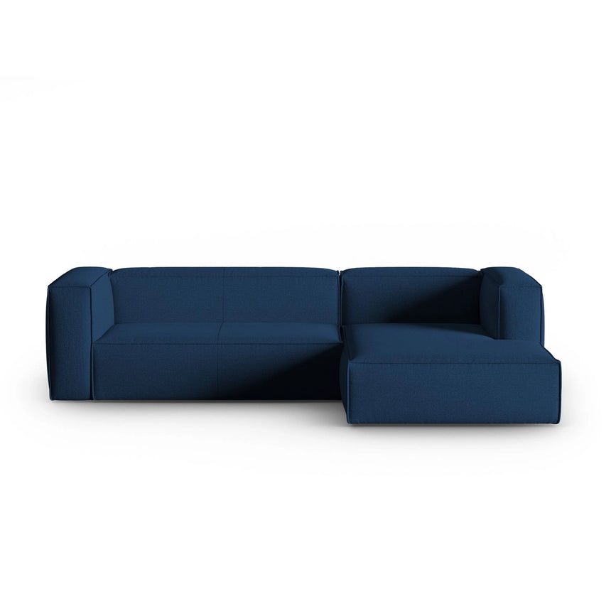 Mackay 4-Sitzer Ecksofa, Rechte Seite, aus Strukturierter Stoff in Dunkelblau (Bubble 16), 282x166x73 cm von Cosmopolitan Design – Bild 1
