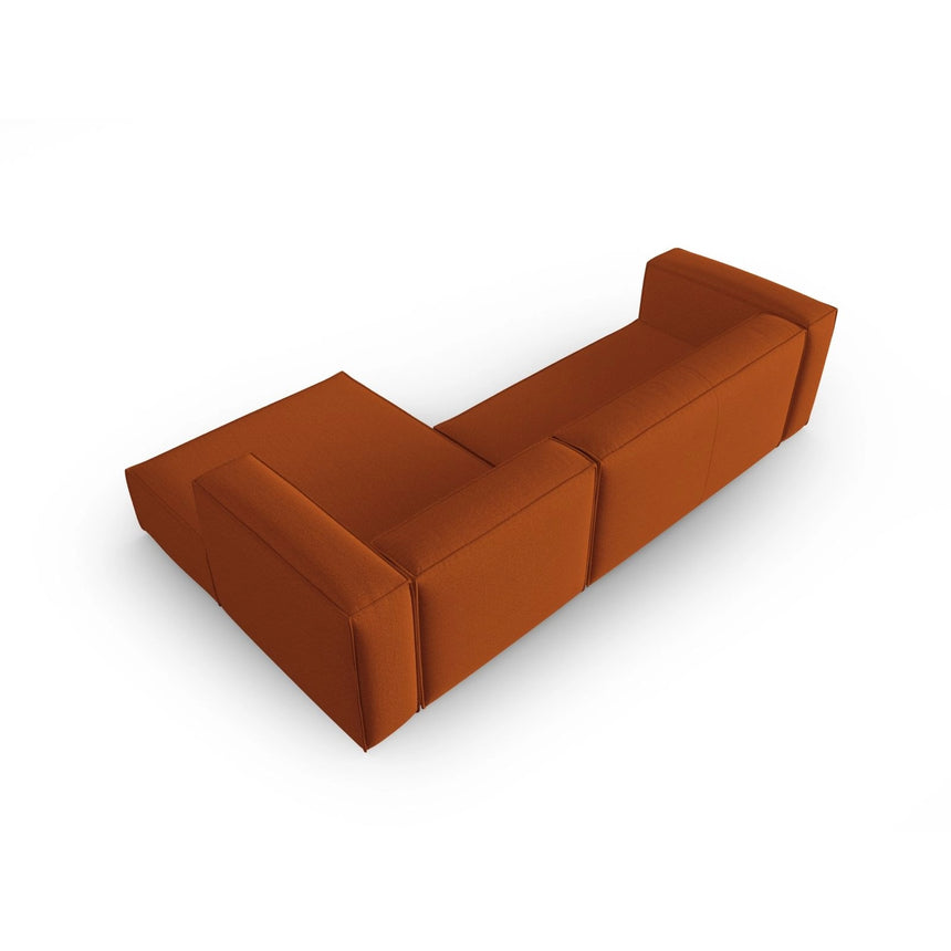 Mackay 4-Sitzer Ecksofa, Rechte Seite, aus Strukturierter Stoff in Terrakotta (Bubble 10), 282x166x73 cm von Cosmopolitan Design – Bild 4
