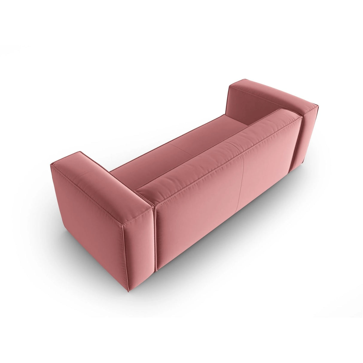 Mackay 4-Sitzer Sofa aus Samt in Flamingo (Casino Salmon), 230x94x73 cm von Cosmopolitan Design – Bild 4