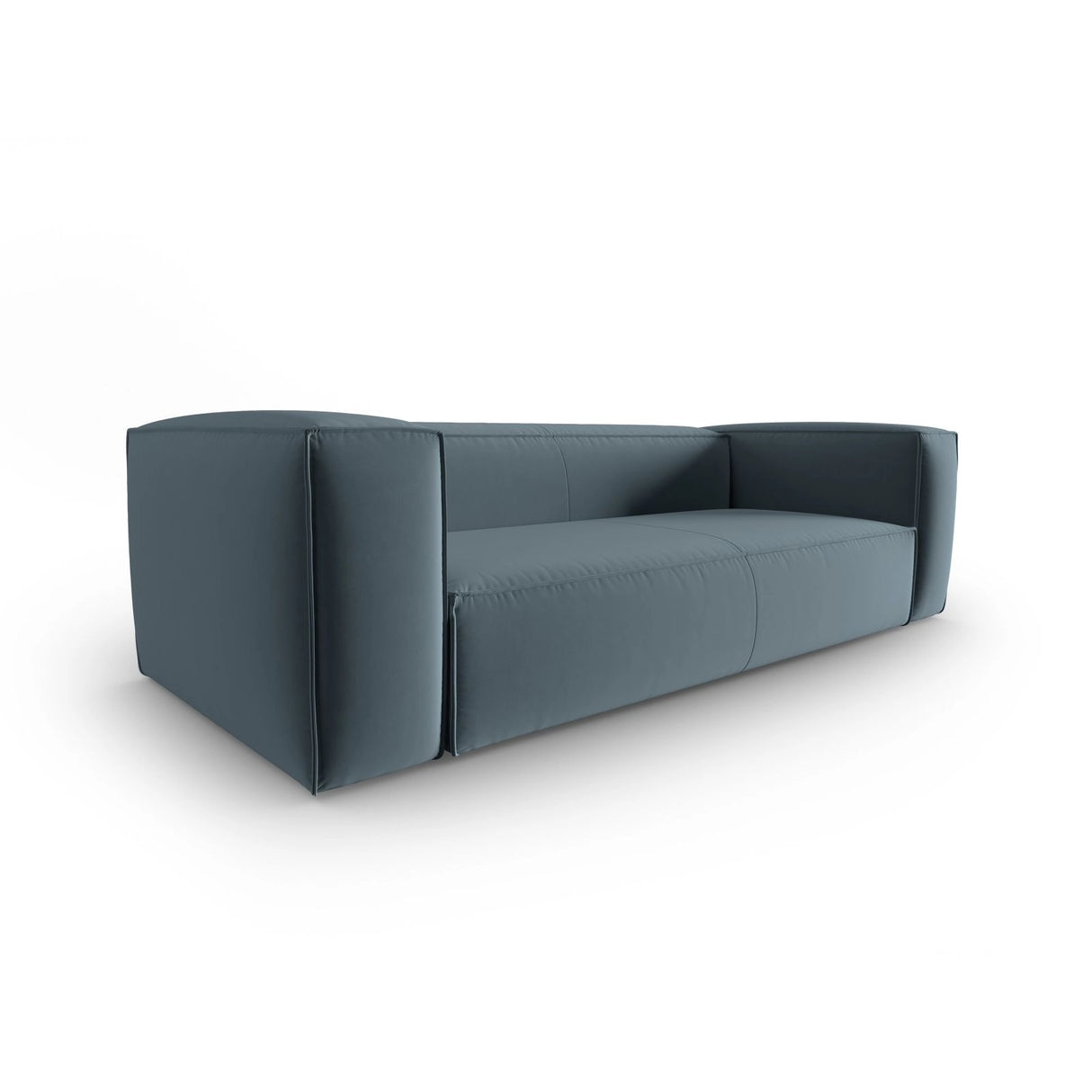 Mackay 4-Sitzer Sofa aus Samt in Pastellblau (Casino Dark Blue), 230x94x73 cm von Cosmopolitan Design – Bild 3