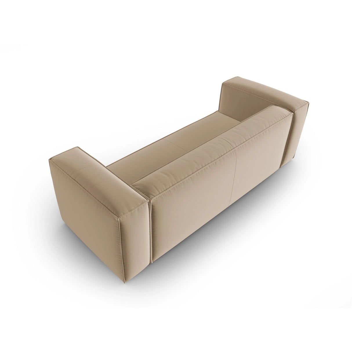 Mackay 4-Sitzer Sofa aus Samt in Sand (Casino Lion), 230x94x73 cm von Cosmopolitan Design – Bild 4