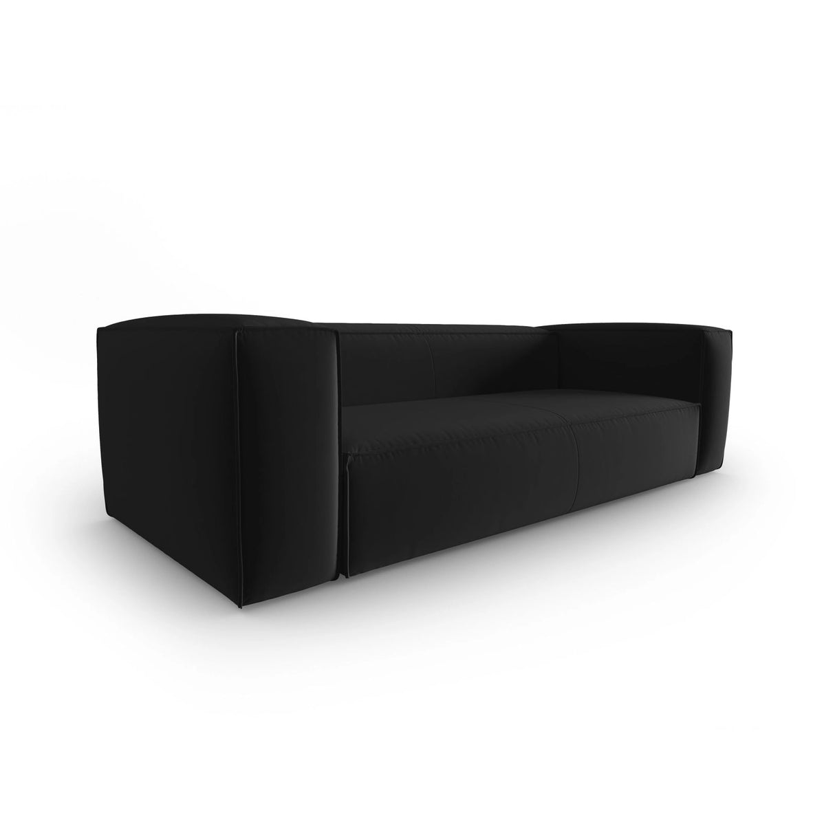 Mackay 4-Sitzer Sofa aus Samt in Schwarz (Casino Black), 230x94x73 cm von Cosmopolitan Design – Bild 3
