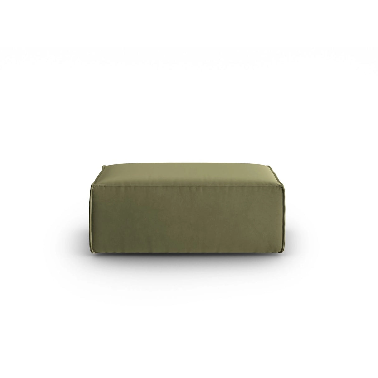Mackay Pouf aus Samt in Hellgrün (Casino Forest), 100x69x40 cm von Cosmopolitan Design – Bild 1