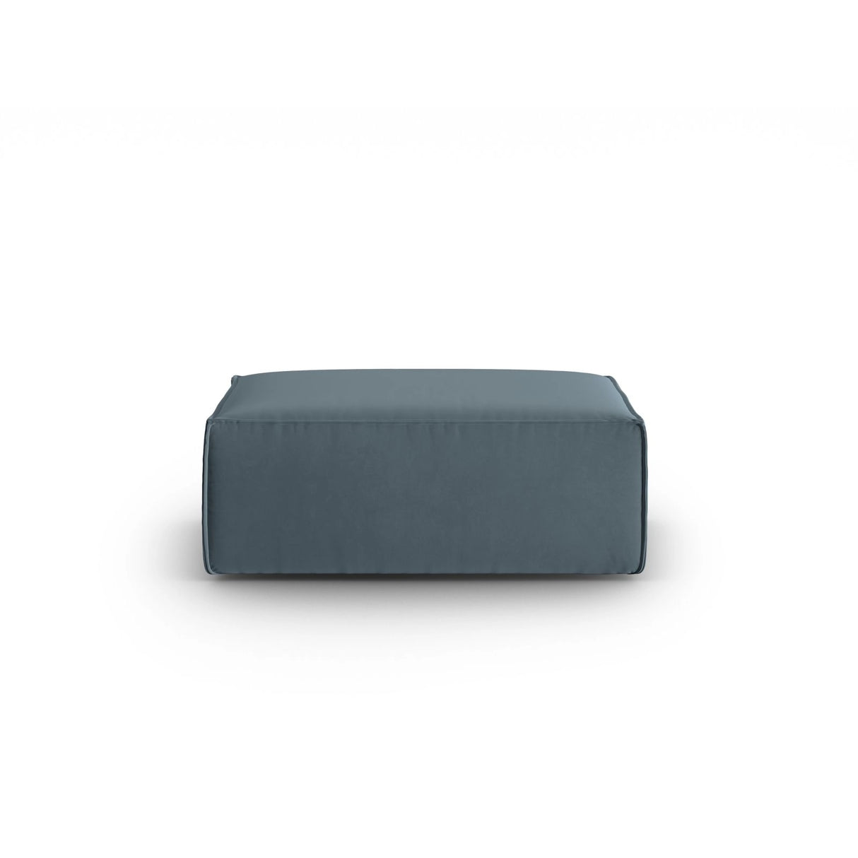 Mackay Pouf aus Samt in Pastellblau (Casino Dark Blue), 100x69x40 cm von Cosmopolitan Design – Bild 1