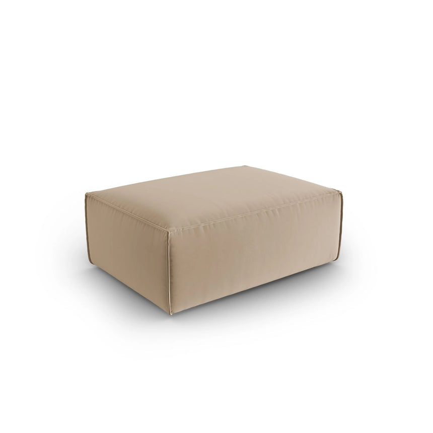 Mackay Pouf aus Samt in Sand (Casino Lion), 100x69x40 cm von Cosmopolitan Design – Bild 3