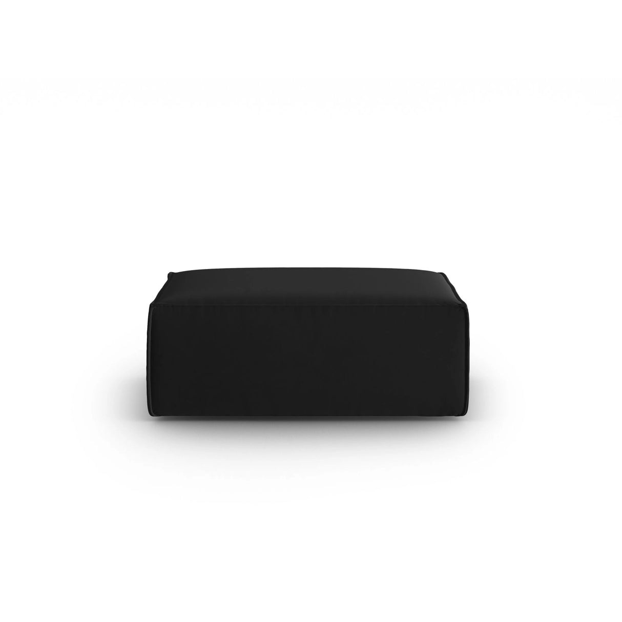 Mackay Pouf aus Samt in Schwarz (Casino Black), 100x69x40 cm von Cosmopolitan Design – Bild 1