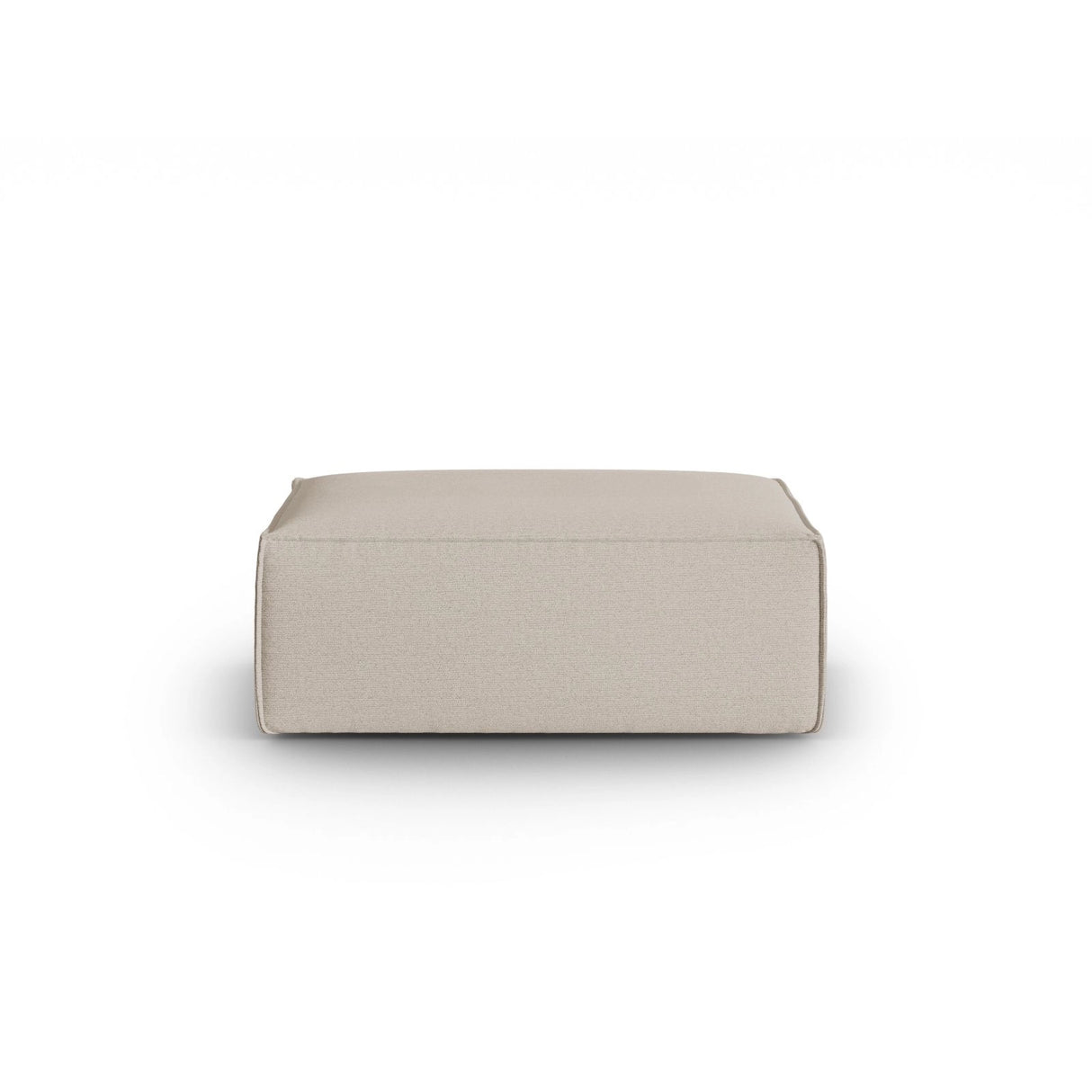 Mackay Pouf aus Strukturierter Stoff in Beige (Bubble 2), 100x69x40 cm von Cosmopolitan Design – Bild 1