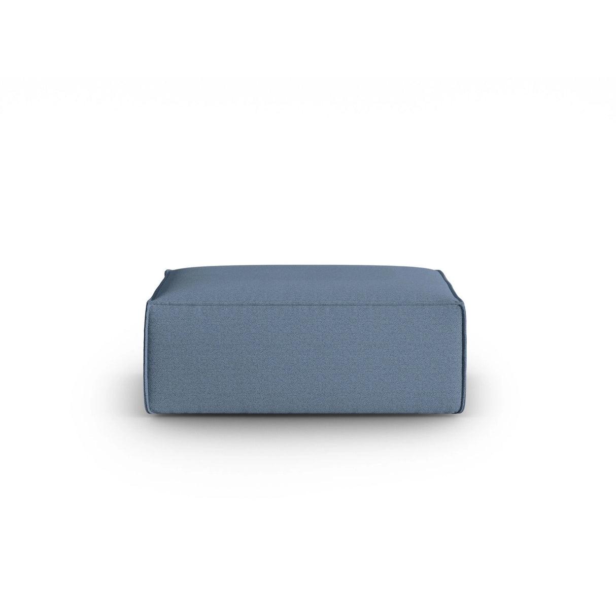 Mackay Pouf aus Strukturierter Stoff in Blau Jeans (Bubble 15), 100x69x40 cm von Cosmopolitan Design – Bild 1