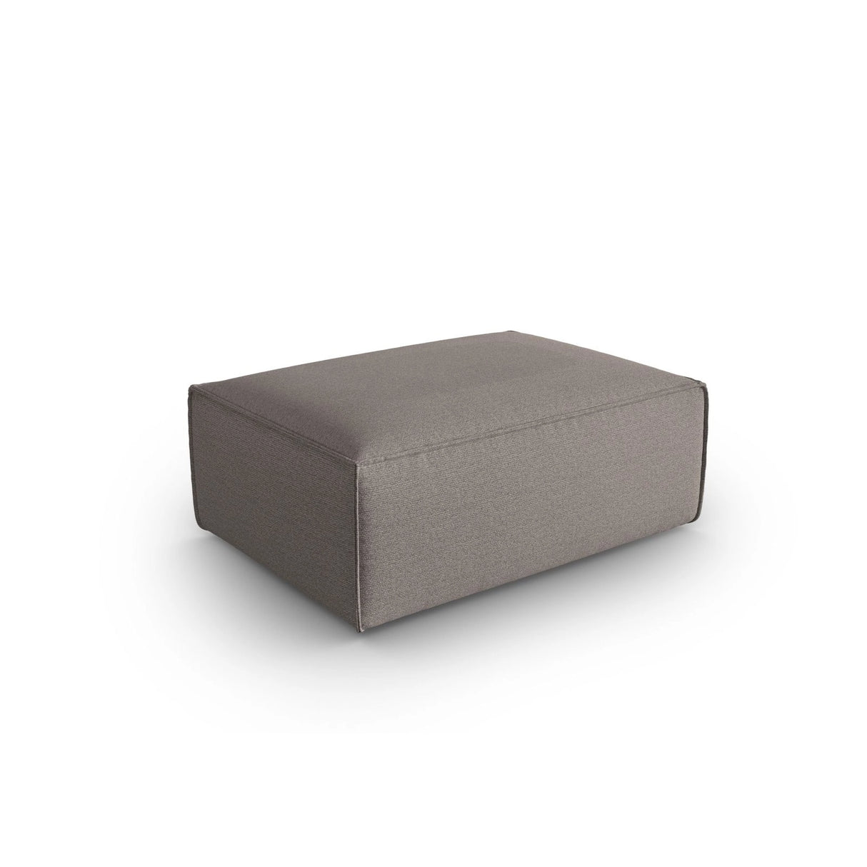 Mackay Pouf aus Strukturierter Stoff in Cappuccino (Bubble 4), 100x69x40 cm von Cosmopolitan Design – Bild 3