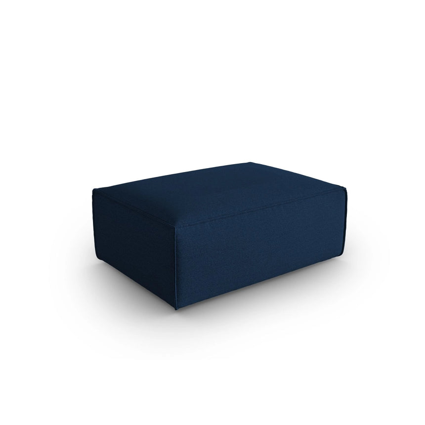 Mackay Pouf aus Strukturierter Stoff in Dunkelblau (Bubble 16), 100x69x40 cm von Cosmopolitan Design – Bild 3