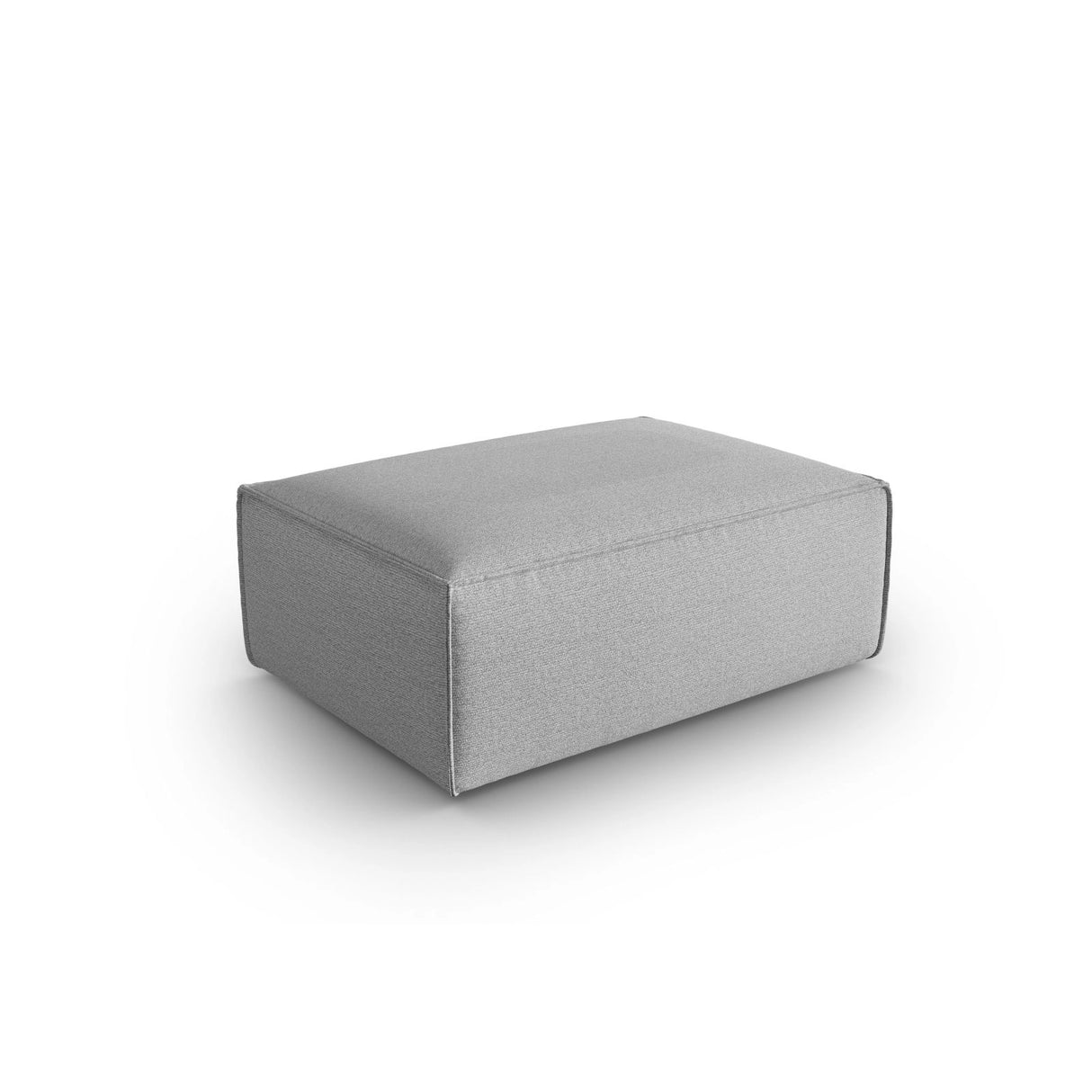 Mackay Pouf aus Strukturierter Stoff in Grau (Bubble 6), 100x69x40 cm von Cosmopolitan Design – Bild 3
