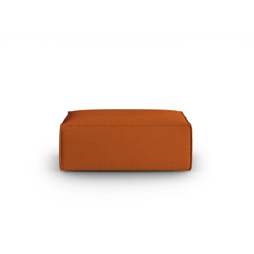 Mackay Pouf aus Strukturierter Stoff in Terrakotta (Bubble 10), 100x69x40 cm von Cosmopolitan Design – Bild 1