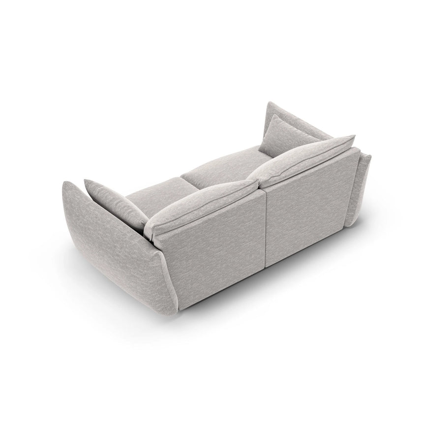 Matera 2-Sitzer Sofa aus Chenille in Hellgrau (Haga 06), 180x110 cm von Cosmopolitan Design – Bild 3