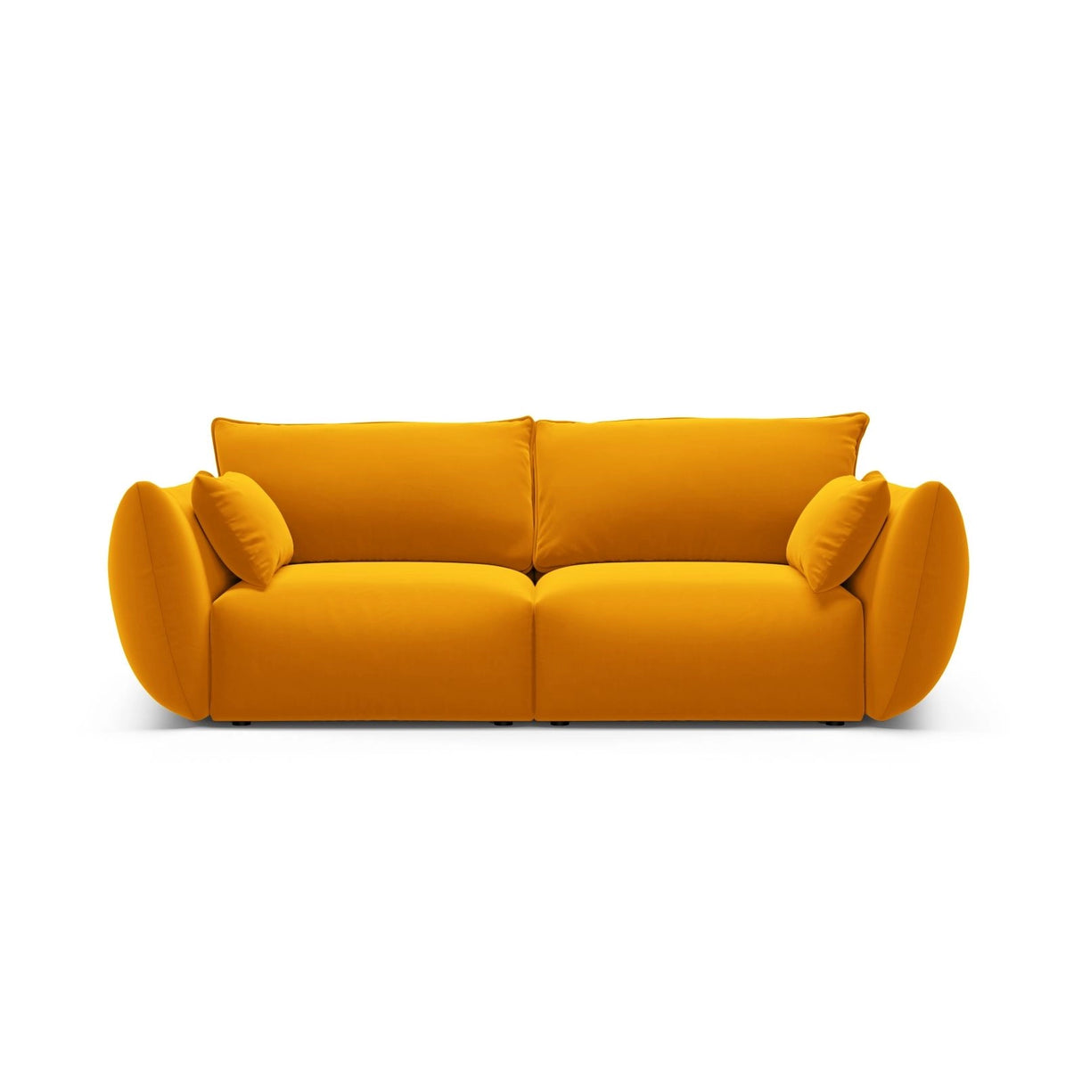 Matera 2-Sitzer Sofa aus Samt in Gelb (Salvador 10), 180x110 cm von Cosmopolitan Design – Bild 1