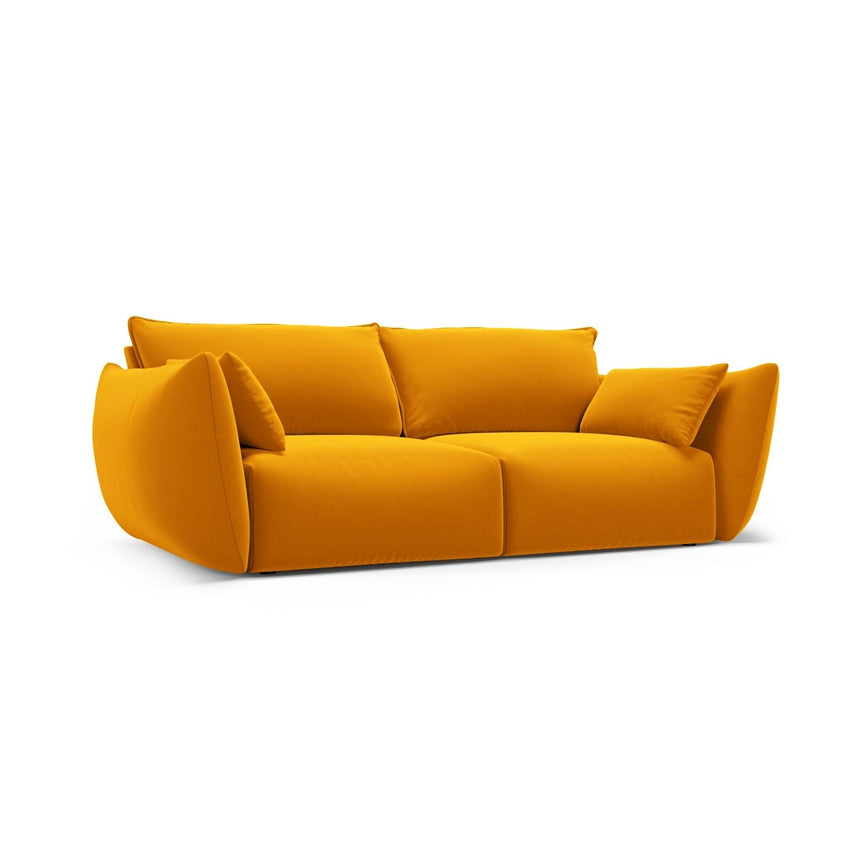 Matera 2-Sitzer Sofa aus Samt in Gelb (Salvador 10), 180x110 cm von Cosmopolitan Design – Bild 2