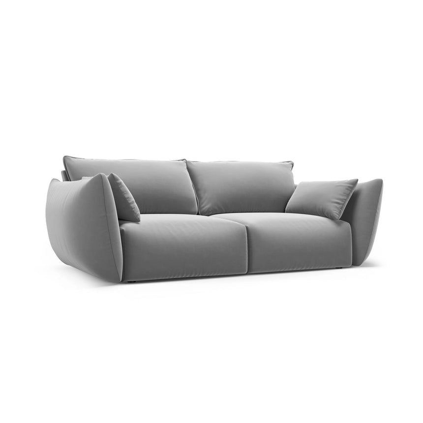 Matera 2-Sitzer Sofa aus Samt in Grau (Salvador 17), 180x110 cm von Cosmopolitan Design – Bild 2
