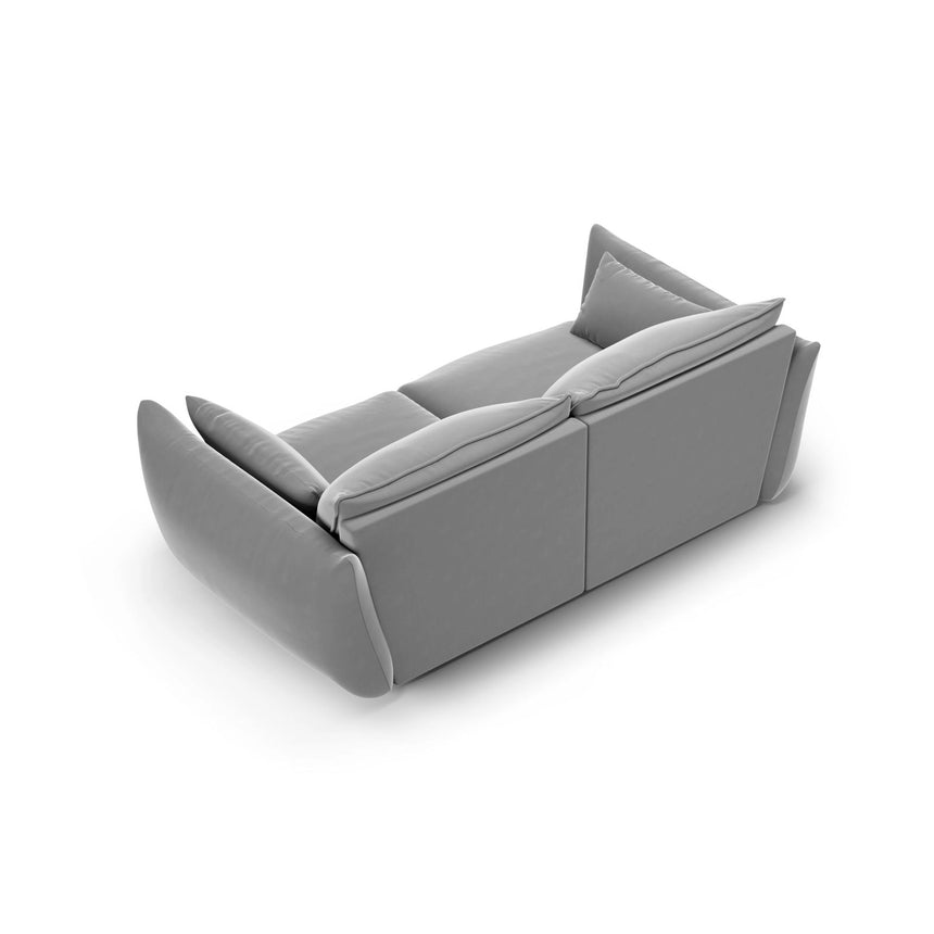 Matera 2-Sitzer Sofa aus Samt in Grau (Salvador 17), 180x110 cm von Cosmopolitan Design – Bild 3