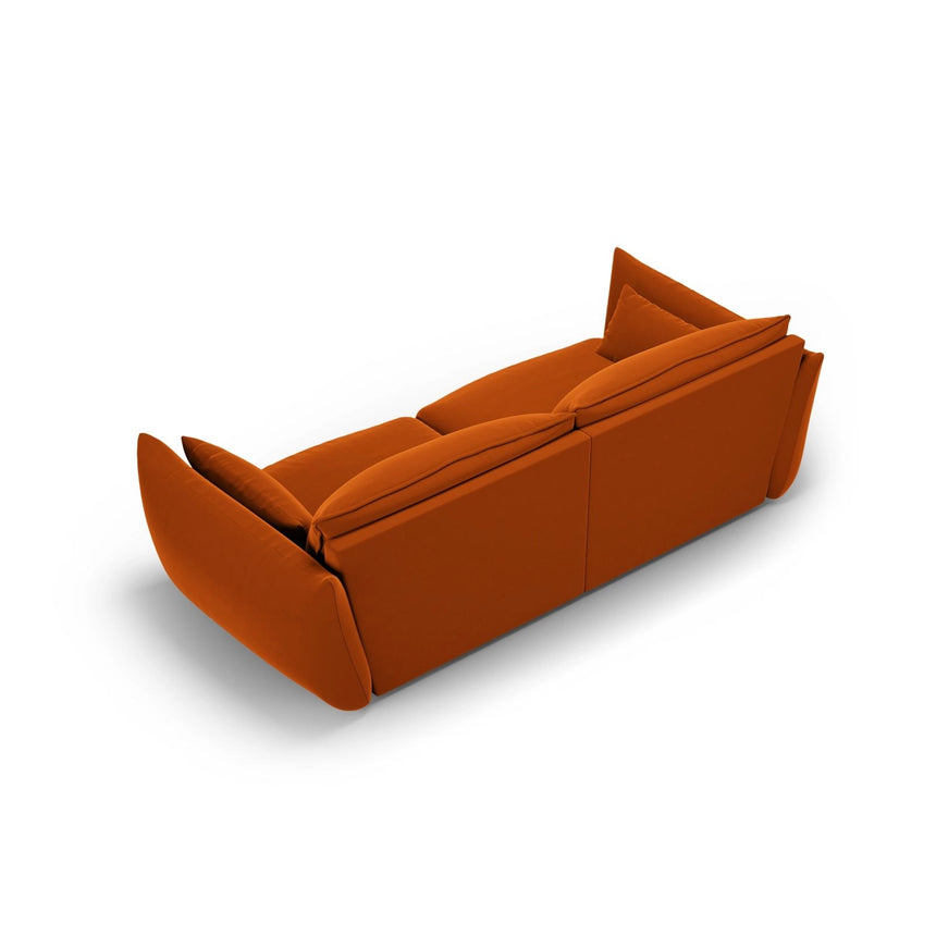 Matera 3-Sitzer Sofa aus Samt in Terrakotta (Salvador 14), 208x110x85 cm von Cosmopolitan Design – Bild 4
