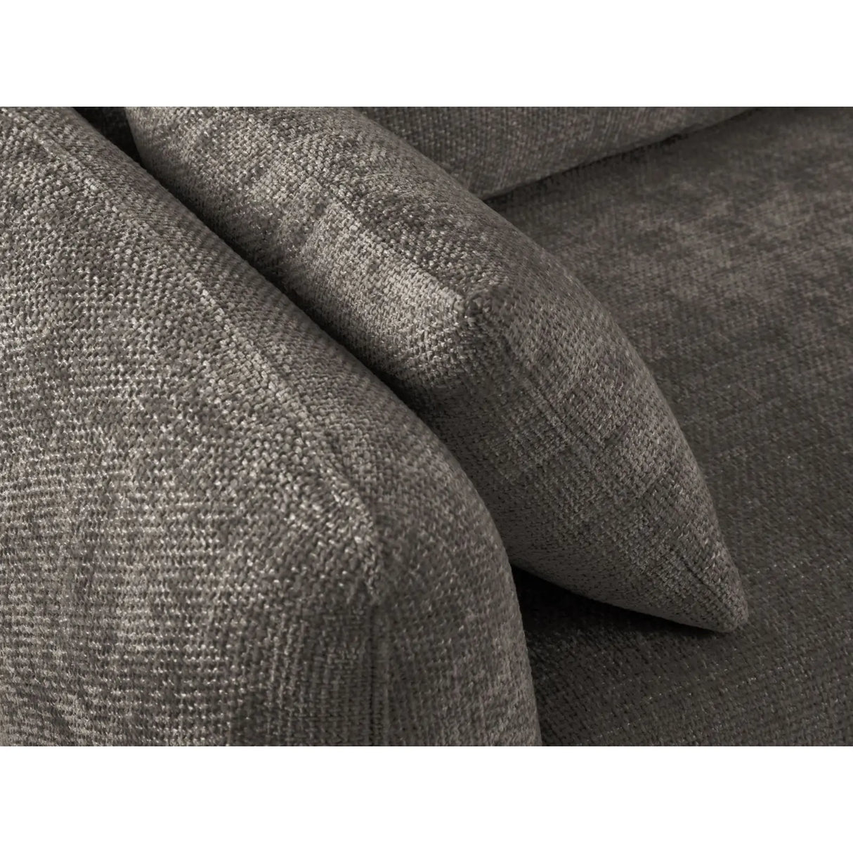 Matera 3-Sitzer Sofa mit Schlaffunktion und Stauraum, aus Chenille in Grau (Haga 16), 240x108x86 cm von Cosmopolitan Design – Bild 9