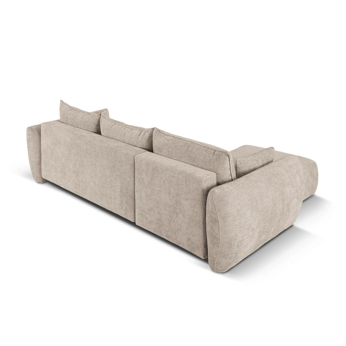 Matera 4-Sitzer Ecksofa, Linke Seite, aus Chenille in Beige (Haga 30), 253x173x86 cm von Cosmopolitan Design – Bild 8