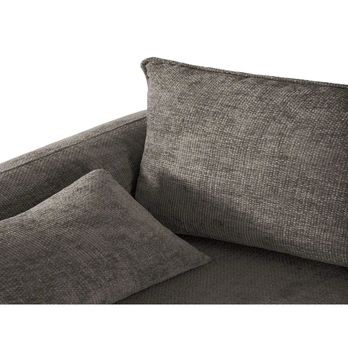Matera 4-Sitzer Ecksofa, Linke Seite, aus Chenille in Grau (Haga 16), 253x173x86 cm von Cosmopolitan Design – Bild 10