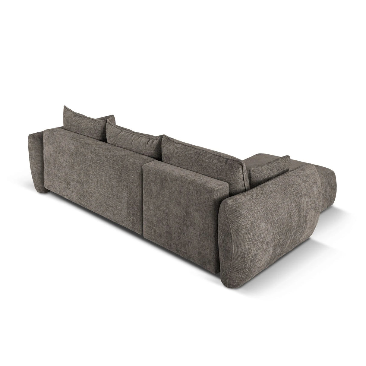 Matera 4-Sitzer Ecksofa, Linke Seite, aus Chenille in Grau (Haga 16), 253x173x86 cm von Cosmopolitan Design – Bild 8