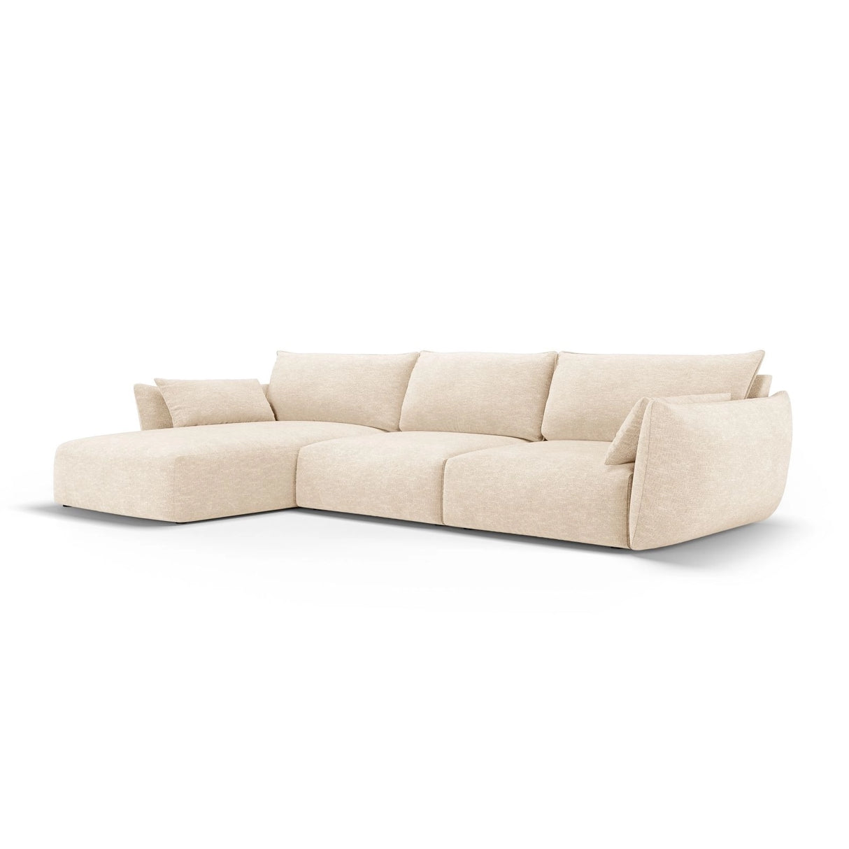 Matera 4-Sitzer Ecksofa, Linke Seite, aus Samt oder Chenille, 308x171x85 cm von Cosmopolitan Design – Bild 3