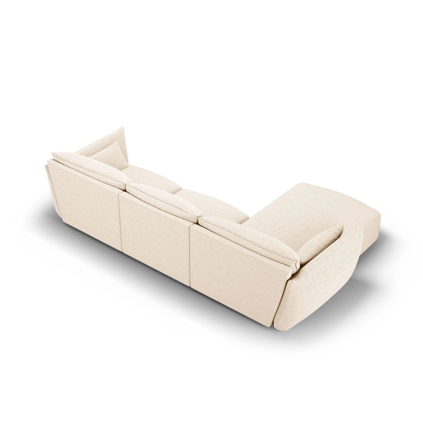 Matera 4-Sitzer Ecksofa, Linke Seite, aus Samt oder Chenille, 308x171x85 cm von Cosmopolitan Design – Bild 4