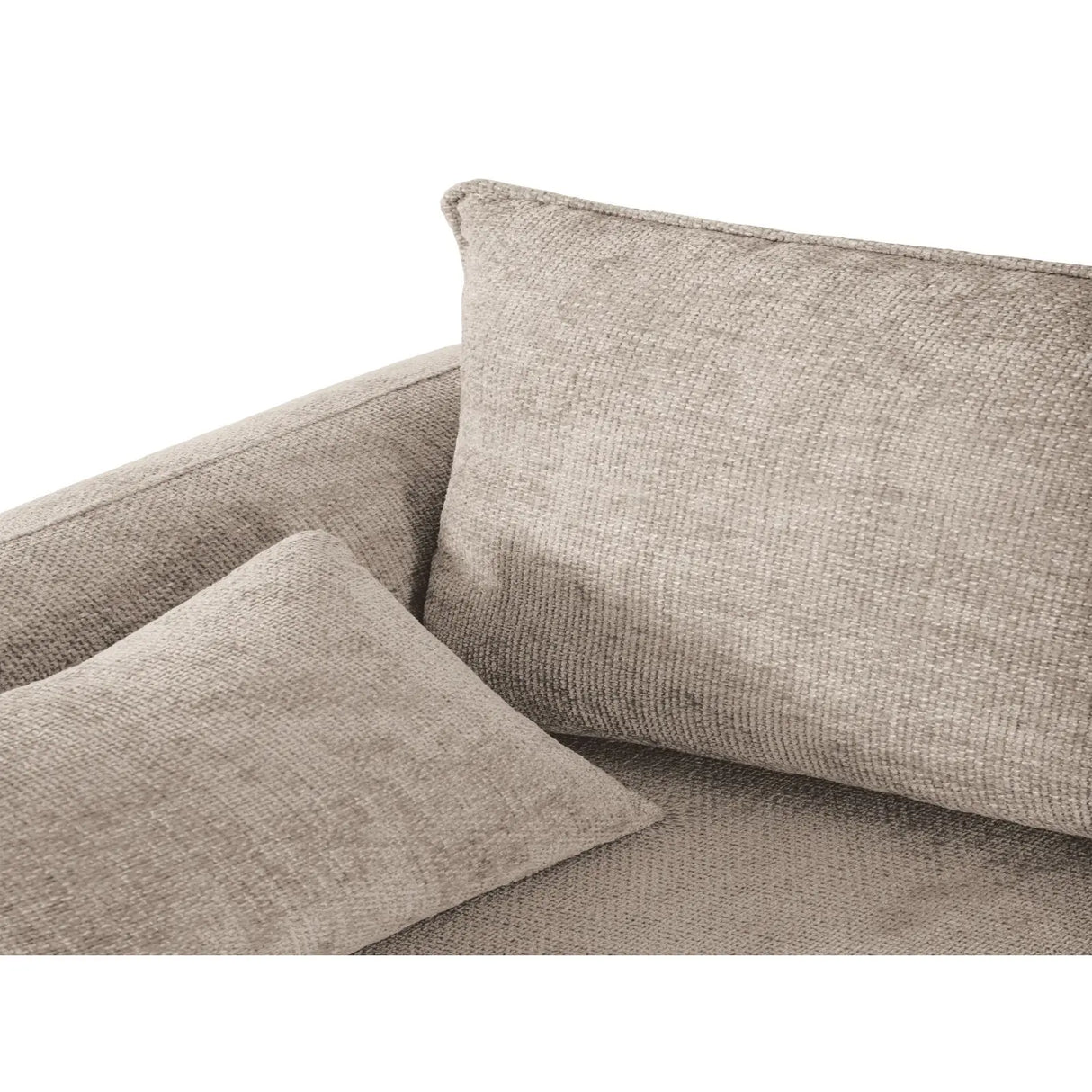 Matera 4-Sitzer Ecksofa, Rechte Seite, aus Chenille in Beige (Haga 30), 253x173x86 cm von Cosmopolitan Design – Bild 10