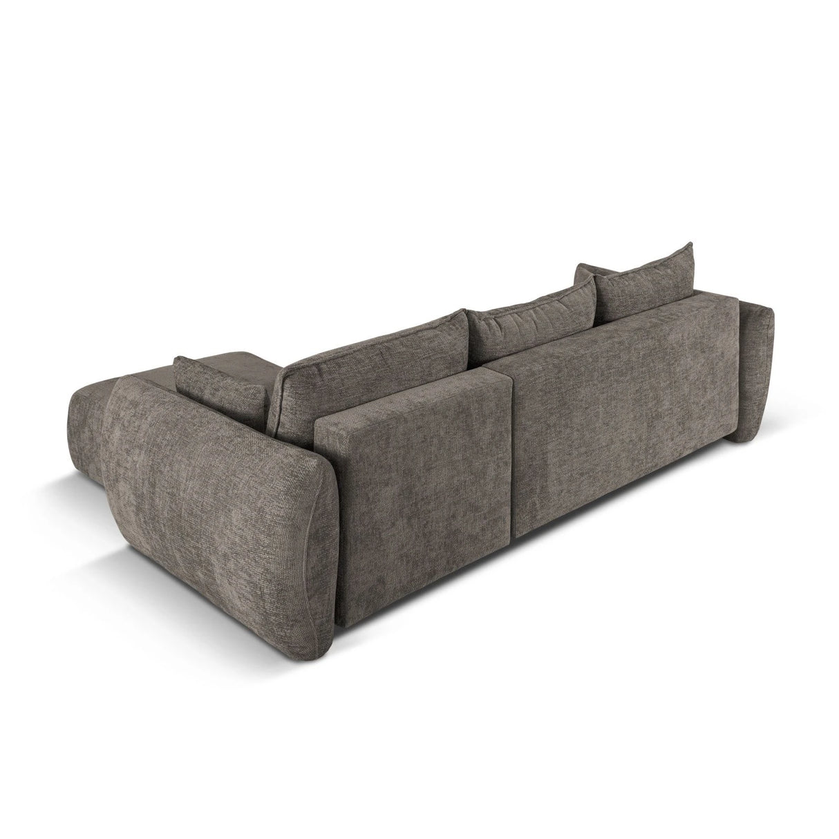 Matera 4-Sitzer Ecksofa, Rechte Seite, aus Chenille in Grau (Haga 16), 253x173x86 cm von Cosmopolitan Design – Bild 8