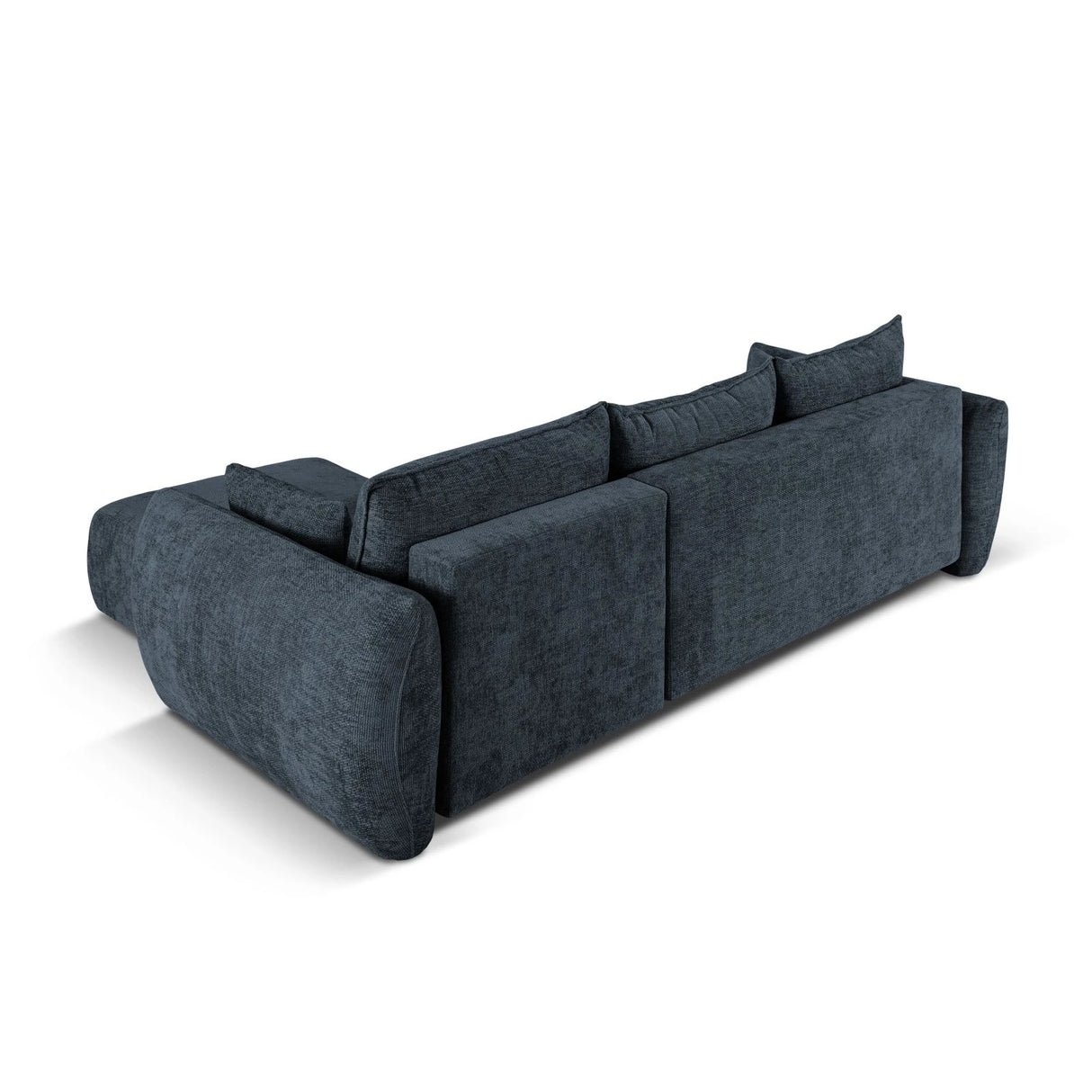 Matera 4-Sitzer Ecksofa, Rechte Seite, aus Chenille in Königsblau (Haga 86), 253x173x86 cm von Cosmopolitan Design – Bild 8