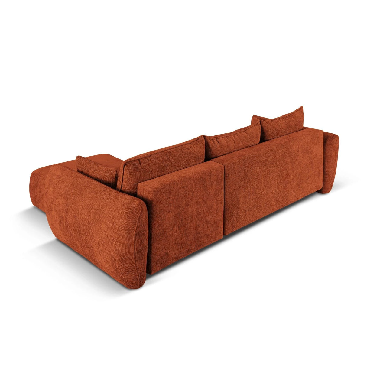 Matera 4-Sitzer Ecksofa, Rechte Seite, aus Chenille in Terrakotta (Haga 44), 253x173x86 cm von Cosmopolitan Design – Bild 8