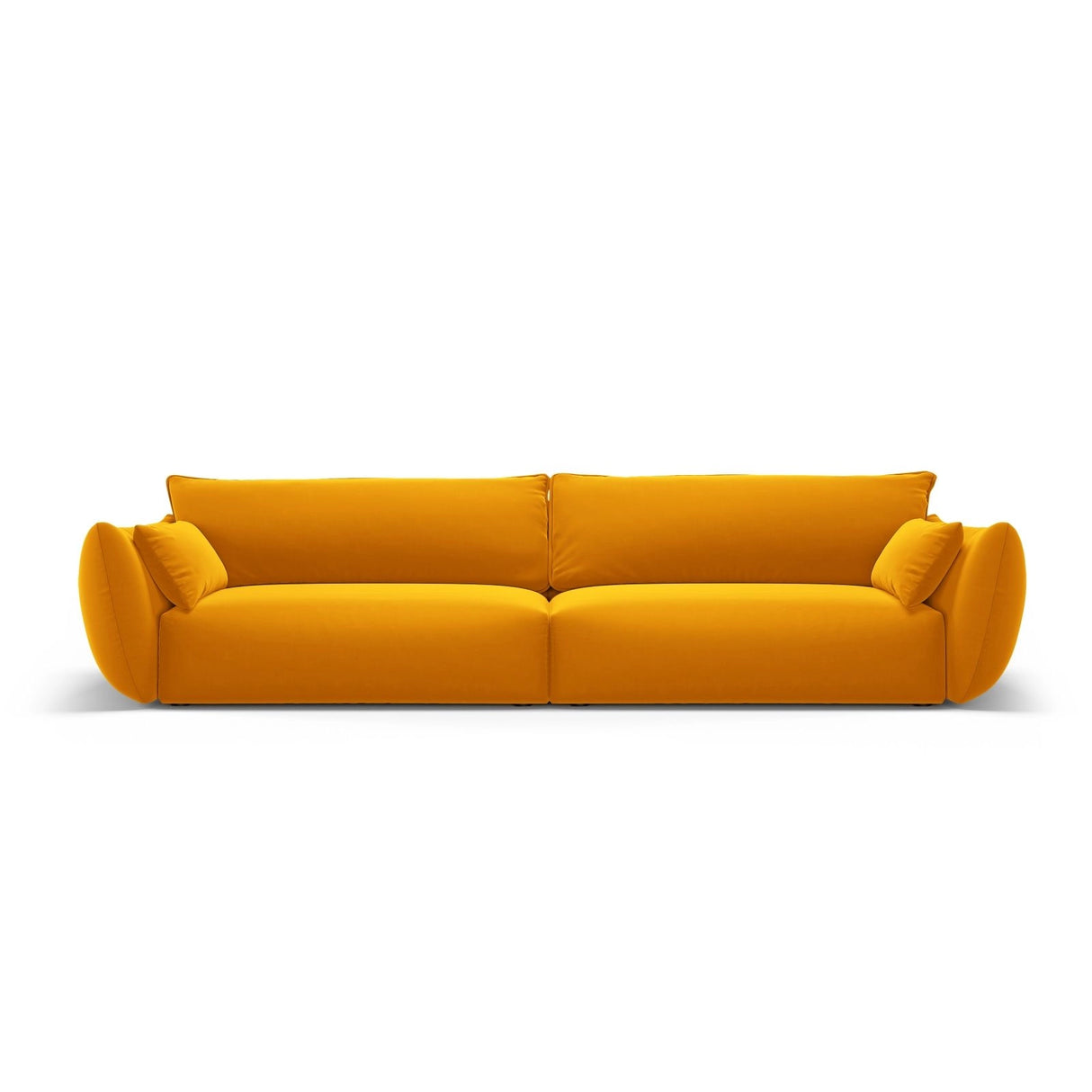 Matera 4-Sitzer Sofa aus Samt in Gelb (Salvador 10), 248x110x85 cm von Cosmopolitan Design – Bild 1