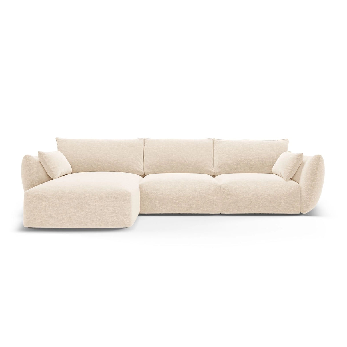 Matera 5-Sitzer Ecksofa, Linke Seite, aus Samt oder Chenille, 280x171x85 cm von Cosmopolitan Design – Bild 1