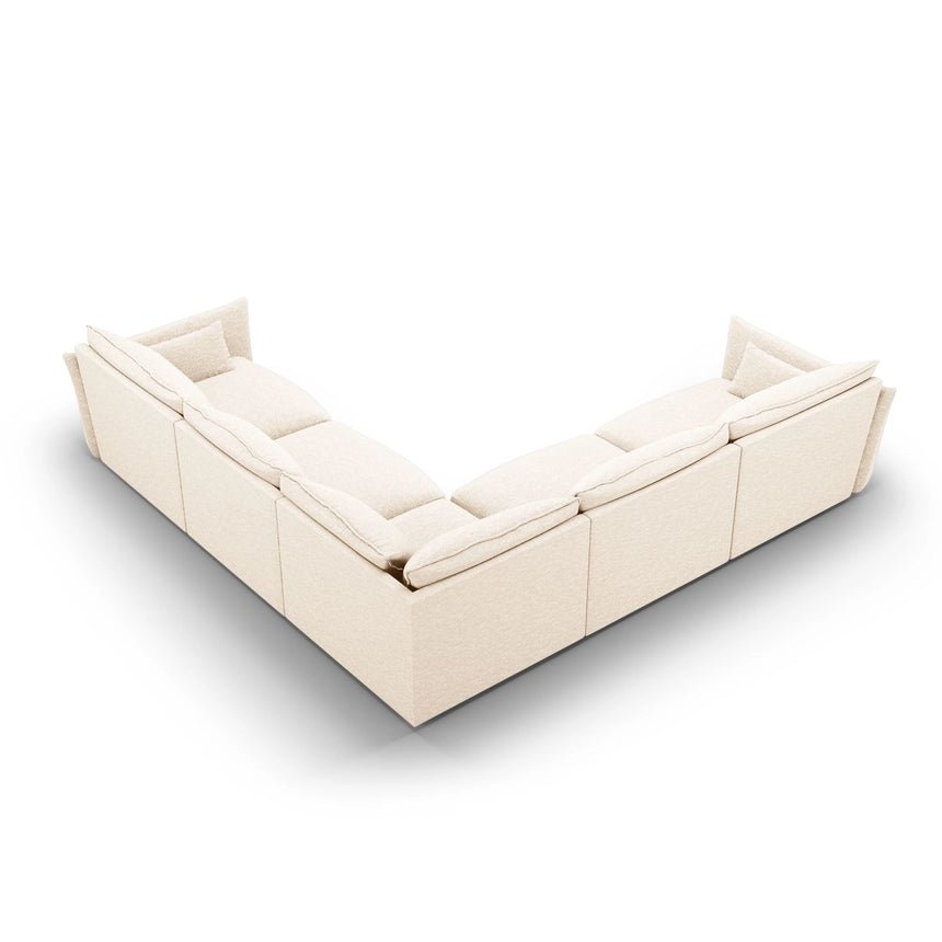 Matera 7-Sitzer Ecksofa, Symmetrisch, aus Samt oder Chenille, 286x286 cm von Cosmopolitan Design – Bild 4
